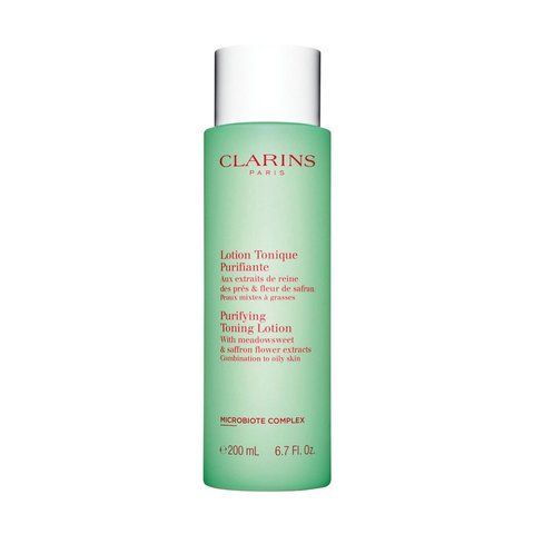 Тонізувальний лосьйон для обличчя Clarins Purifying Toning Lotion з екстрактами таволги та гамамелісу 200 мл 11528 фото
