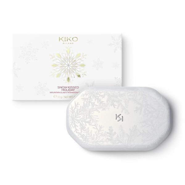 Палітра тіней для повік із матовими та металевими відтінками Kiko Milano Snow-Kissed Holiday Mountain Glam Eyeshadow Palette 10 г 9760 фото