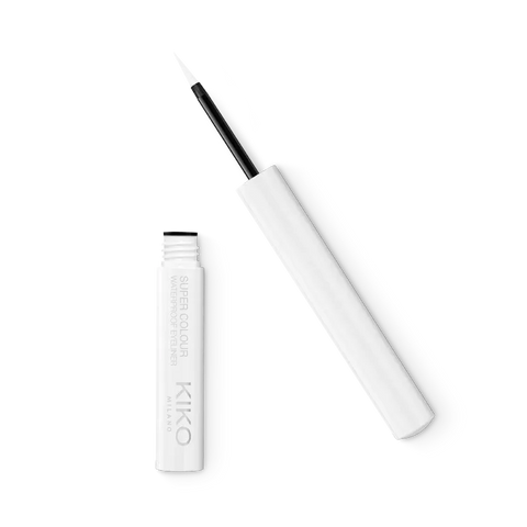 Водостійкий лайнер для очей Kiko Milano Super Colour Waterproof Eyeliner, 1,7 мл 01 White фото