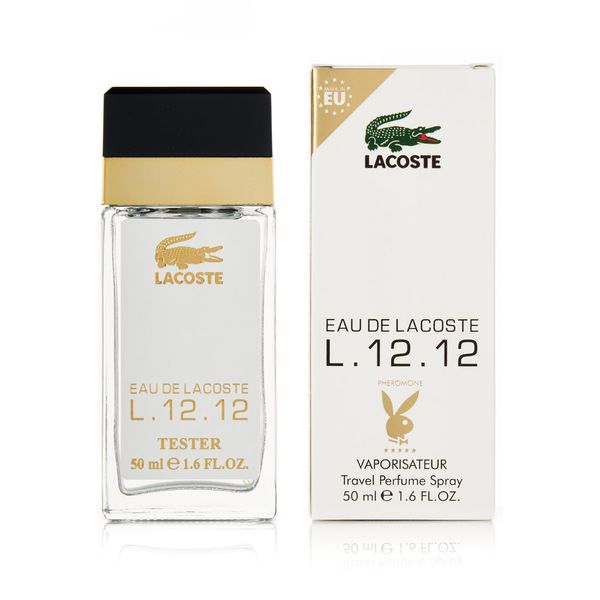 Парфуми з фером чоловічої Lacoste Eau De L.12.12 Blanc 50 мл 2017 фото