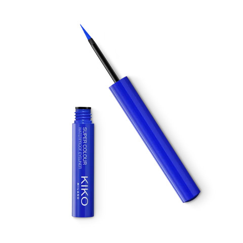 Водостійкий лайнер для очей Kiko Milano Super Colour Waterproof Eyeliner, 1,7 мл 06 Blue фото