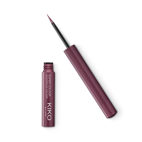 Водостійкий лайнер для очей Kiko Milano Super Colour Waterproof Eyeliner, 1,7 мл 07 Burgundy фото