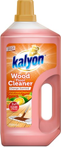 Засіб для миття дерева, паркету та ламінату Kalyon Wood Floor Cleaner Orange Scented 750 мл 8698848002724 фото