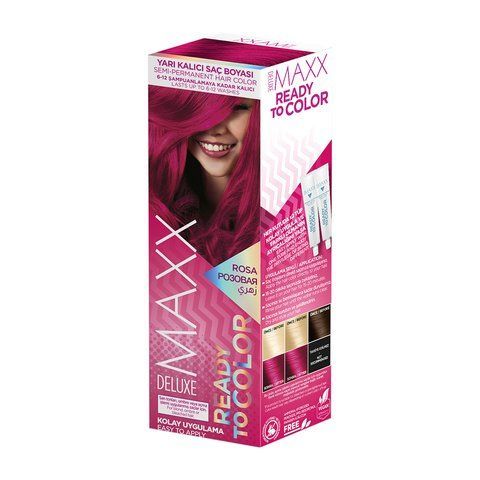 Фарба для волосся MAXX DELUXE Ready to color Рожевий, 2x50 ml 302354 фото