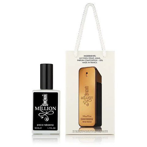 Туалетна вода для чоловіків Paco Rabanne 1 Million, 50 мл (у подарунковій упаковці) 7883 фото