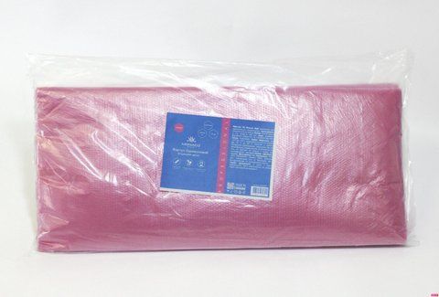 Фартух одноразовий поліетиленовий Monaco Style 70&times;110 см, 50 шт., рожевий 93240 фото