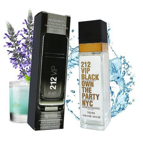 Carolina Herrera 212 VIP Black (Кароліна Еррера 212 ВІП Блек) 40 мл 456 фото