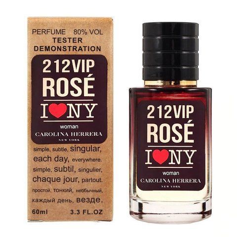 Carolina Herrera 212 VIP Rose Love NY TESTER LUX жіночий 60 мл 1805 фото