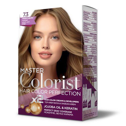 Фарба для волосся Master Colorist 7.3 Лісовий gоріх, 2x50 ml+2x50 ml+10 ml 302337 фото