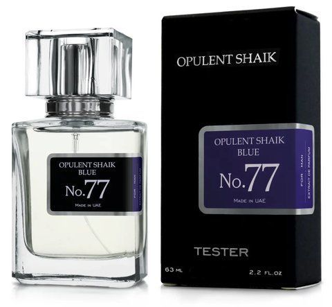 Тестер чоловічий Shaik Opulent Blue No77 63 мл 9129 фото