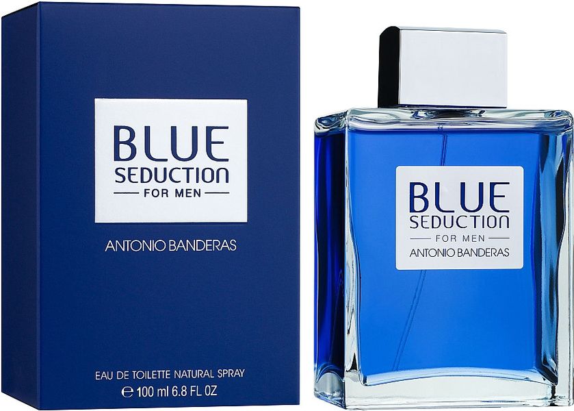 Antonio Banderas Blue Seduction For Men Туалетна вода 100 ml Антоніо Бандерас Блю Седакшн чоловічий Парфум Духи 863 фото