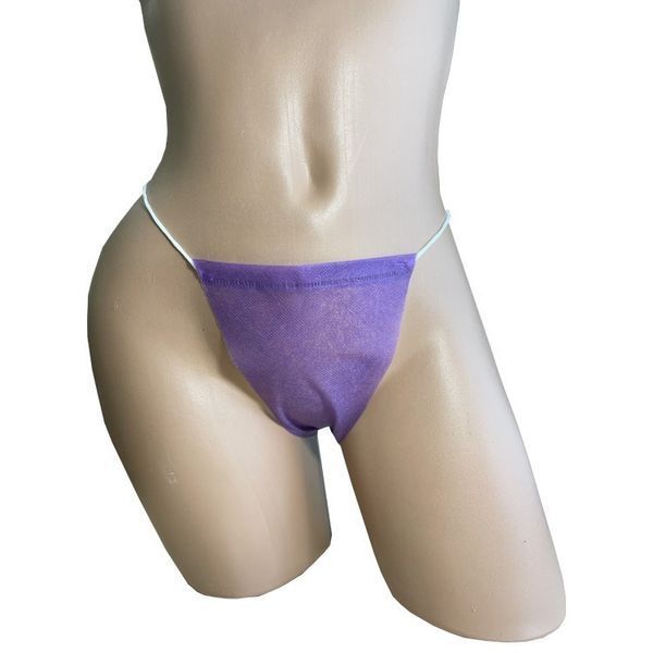 Трусики-стрінги одноразові Monaco Style S/M (50 шт.) фіолет 88886 фото