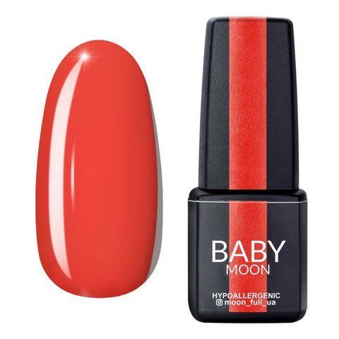 Гель-лак Baby Moon BM-Red Chic (6 мл) BM-Red Chic 09 помаранчево-червоний емаль фото