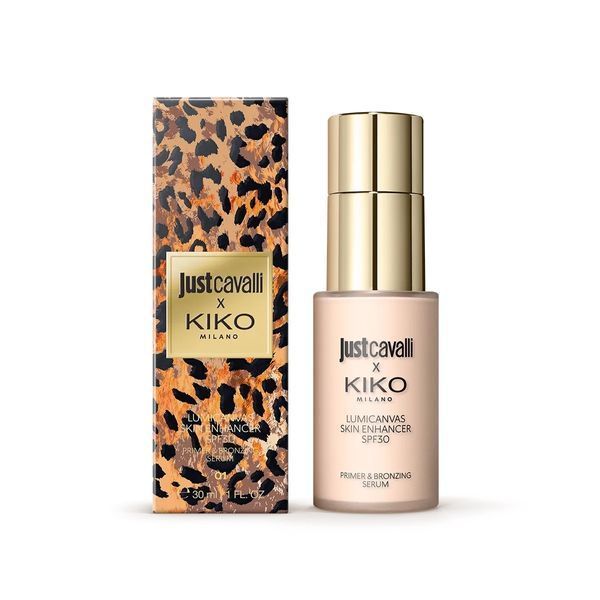 Серум та бронзер для обличчя 2в1 Just Cavalli x Kiko Milano Lumicanvas Skin Enhancer SPF30 01 Wild Primer 30 мл 12408-01 Wild Primer фото