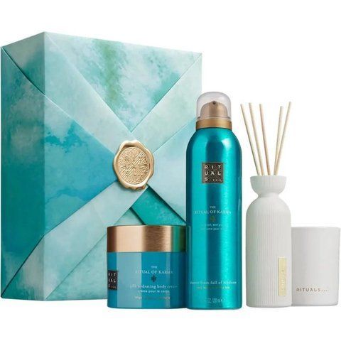 Подарунковий набір Rituals The Ritual Of Karma 200 мл + 200 мл + 140 г + 70 мл 12580 фото
