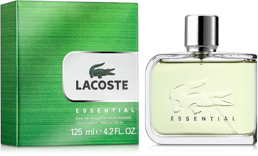 Lacoste Essential чоловіча туалетна вода 125 ml Лакоста Ессеншиал Lacoste Зелений парфуми Духи чоловічі 907 фото