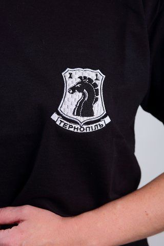 Футболка з емблемою шахової федерації M чорний 21206 фото