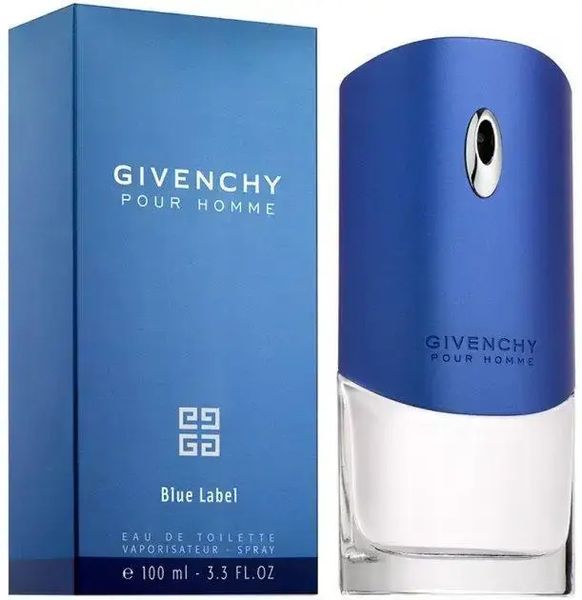 Givenchy Pour Home Blue Label Туалетна вода 100 ml Живанші Пур Гом Блю Синій Лейбл Мужські Духи Парфюм 957 фото